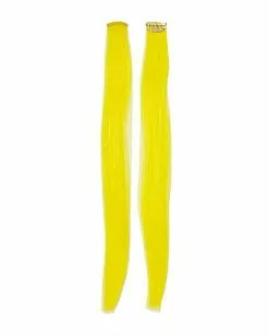 Yellow Clip In Hair Extensions