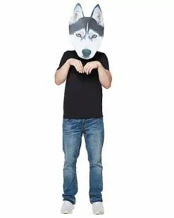 Big Head Foam Husky Half Mask -Halloween Shop 01346493 c