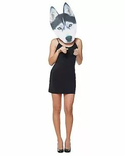 Big Head Foam Husky Half Mask -Halloween Shop 01346493 d
