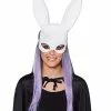 White Glitter Bunny Mask -Halloween Shop 01347772 a