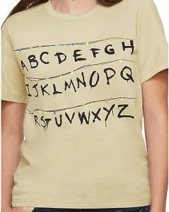 Adult Alphabet Wall T Shirt - Stranger Things 9 Adult Alphabet Wall T Shirt - Stranger Things -Halloween Shop 01381979 c