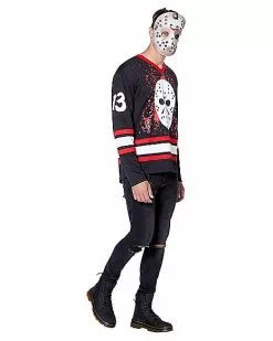 Jason Voorhees Hockey Jersey - Friday The 13th -Halloween Shop 01405588 d