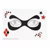 Harley Quinn Peel And Stick Face Tattoo Decals - DC Comics -Halloween Shop 01497742 a