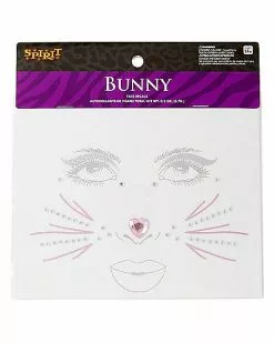 Gemstone Bunny Face Decals -Halloween Shop 01515196 c