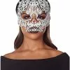 White Metal Skeleton Eye Mask