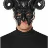Black Horror Devil Half Mask -Halloween Shop 01541770 a
