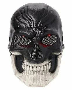 Light-Up Dark Skeleton Mask -Halloween Shop 01558808 c