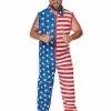 Adult Stars And Stripes Plus Size Jumpsuit Costume -Halloween Shop 01576016 a