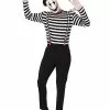 Adult Creepy Mime Costume -Halloween Shop 01589175 a