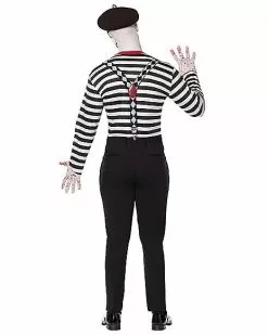 Adult Creepy Mime Costume -Halloween Shop 01589175 b