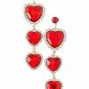 Cupid Heart Dangle Earrings -Halloween Shop 01590256 a