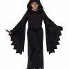Kids Hooded Black Robe Costume 2 Kids Hooded Black Robe Costume -Halloween Shop 01602622 a