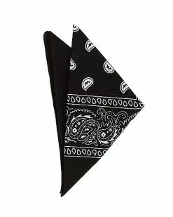 Black Paisley Bandana