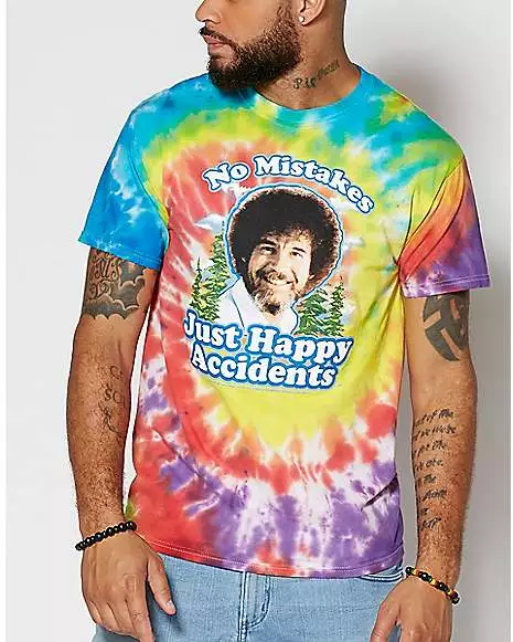 Happy Accidents Tie Dye Bob Ross T Shirt 3 Happy Accidents Tie Dye Bob Ross T Shirt