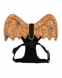 Orange Web Wings Pet Harness -Halloween Shop 07466394 b