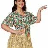 Plus Size Luau Shirt -Halloween Shop 07521446 a