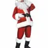 Adult Velour Plus Size Santa Suit Deluxe -Halloween Shop 07603590 a